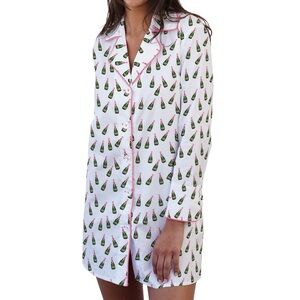 Toss Designs Champagne Bottle Nightshirt Bridal Girly Pajamas S/M